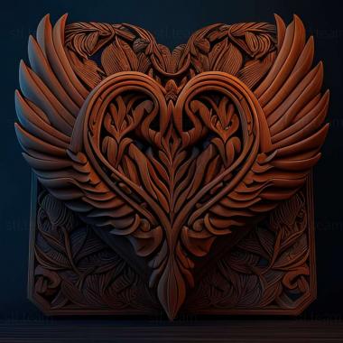 3D model Vandal Hearts Flames of Judgment game (STL)